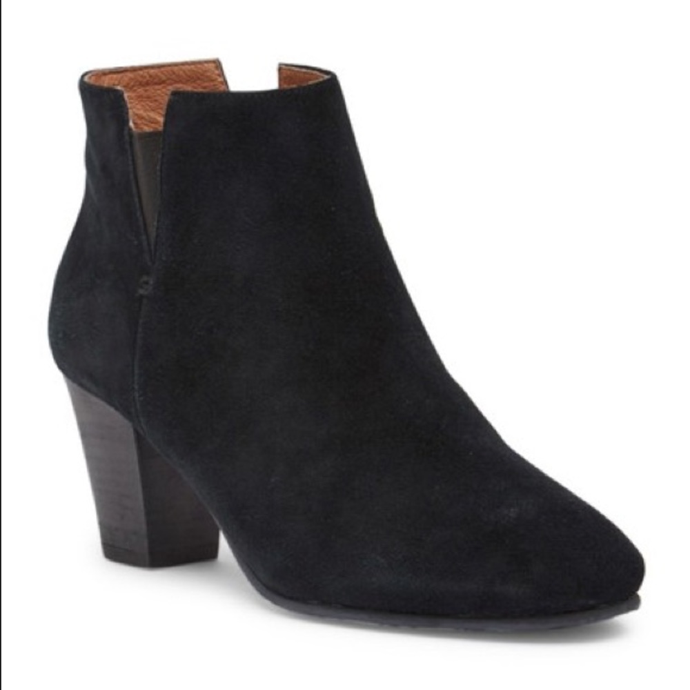Gentle Souls By Kenneth Cole Black Suede Bootie